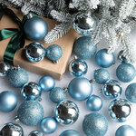 Набор пластиковых шаров Luminous - Светло-голубой, 4-6 см, 30 шт