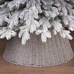 Плетеная корзина для елки Woven 56*25 см серая