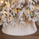 Плетеная корзина для елки Woven 56*25 см белая