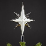 Верхушка Вифлеемская Звезда 25 см серебряная