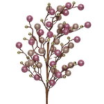 Декоративная ветка с ягодами Эннис: Розовые Облака 60 см