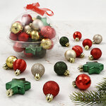 Набор елочных мини-украшений Christmas Gift: Канун Рождества, 30 шт, пластик