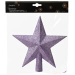 Верхушка Звезда 19 см аметистовая