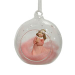 Елочный шар с композицией Fairy Tale - Алисия 8 см, стекло