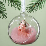 Елочный шар с композицией Fairy Tale - Алисия 8 см, стекло