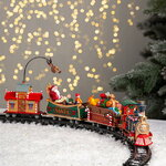 Железная дорога Lemax Звездный экспресс, 13*114*66 см, музыка, движение, подсветка, батарейки