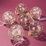 Набор стеклянных шаров Габсбургский Сад 8 см, 6 шт