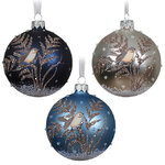 Набор стеклянных шаров Nalles - Зимний Вечер 8 см, 6 шт