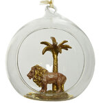 Стеклянный шар с композицией Король Лев 10 см, подвеска