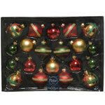 Набор стеклянных шаров Christmas Candy: Рождественский, 4-6 см, 20 шт
