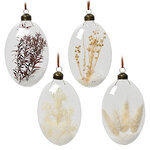 Набор стеклянных елочных игрушек Яйца - Waterstock 14 см, 4 шт