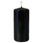 Свеча столбик 125*60 мм черная