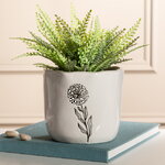 Декоративное кашпо Одуванчик 15 см, фарфор