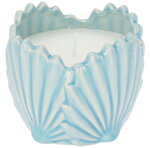 Ароматическая свеча Seashell  9 см голубая