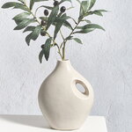 Фарфоровая ваза кувшин Cremato 20 см бежевая