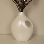 Фарфоровая ваза кувшин Cremato 20*16 см бежевая