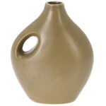 Фарфоровая ваза кувшин Cremato 20*16 см оливковая