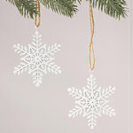 Набор елочных игрушек Снежинки - West Auckland 8 см, 2 шт
