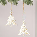 Набор елочных игрушек Елочки Westbury 8 см, 2 шт