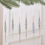 Набор елочных игрушек Сосульки Beighton 17 см, 6 шт