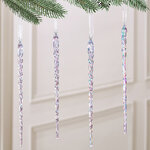 Набор елочных игрушек Сосульки Montafiya 22 см, 4 шт