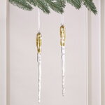 Набор елочных игрушек Сосульки Golden Blink 30 см, 2 шт