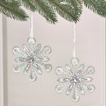Набор елочных игрушек Снежинки Needle Crystals 12 см, 2 шт