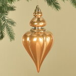 Елочная игрушка Сосулька Medley 23 см насыщенно-золотая, пластик