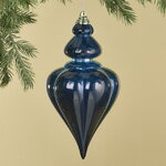 Елочная игрушка Сосулька Medley 23 см синяя, пластик