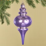 Елочная игрушка Сосулька Muliphein 25 см фиолетовая, пластик
