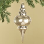 Елочная игрушка Сосулька Muliphein 25 см шампань, пластик