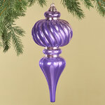 Елочная игрушка Сосулька Capella 26 см фиолетовая, пластик