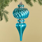 Елочная игрушка Сосулька Capella 26 см бирюзовая, пластик