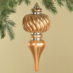 Елочная игрушка Сосулька Capella 26 см насыщенно-золотая, пластик