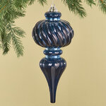 Елочная игрушка Сосулька Capella 26 см синяя, пластик