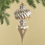 Елочная игрушка Сосулька Capella 26 см шампань, пластик