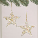 Набор елочных игрушек Звезды Capella 13 см золотые, 2 шт