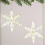 Набор елочных игрушек Снежинки Altais 15 см золотые, 2 шт