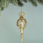 Елочная игрушка Сосулька Alrakis 18 см золотая