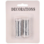 Проволока для декорирования Bullion 15 м серебряная, 2 шт