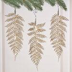 Елочное украшение Листья Brandonne 31 см, 3 шт