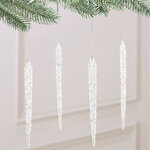 Набор елочных игрушек Сосульки - Laval Pradel 14 см, 4 шт