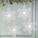 Набор елочных игрушек Снежинки - Westbury 20 см, 4 шт