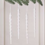 Набор елочных игрушек Сосульки - Mentona 29 см, 4 шт