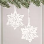 Набор елочных игрушек Снежинки - Risul 13 см, 2 шт