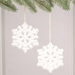 Набор елочных игрушек Снежинки - Chambray 12 см, 2 шт