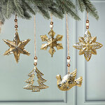 Набор елочных игрушек Terse - Искры Праздника 11-13 см, 5 шт