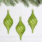 Елочные игрушки Сосульки Melodia di Ghiaccio 13 см зеленый, 3 шт, пластик