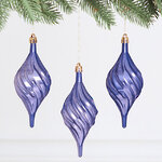 Елочные игрушки Сосульки Melodia di Ghiaccio 13 см фиолетовый, 3 шт, пластик