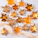 Набор елочных игрушек Звезды: Tangerine Xmas 5-6 см, 16 шт, пластик, подвеска